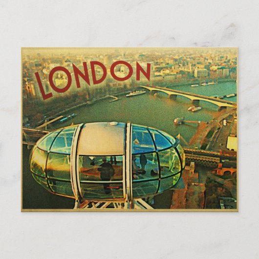 London Panorama Postkarte (Vorderseite)
