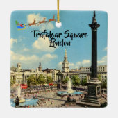 London Panorama Weihnachtsdekoration Keramikornament (Rückseite)