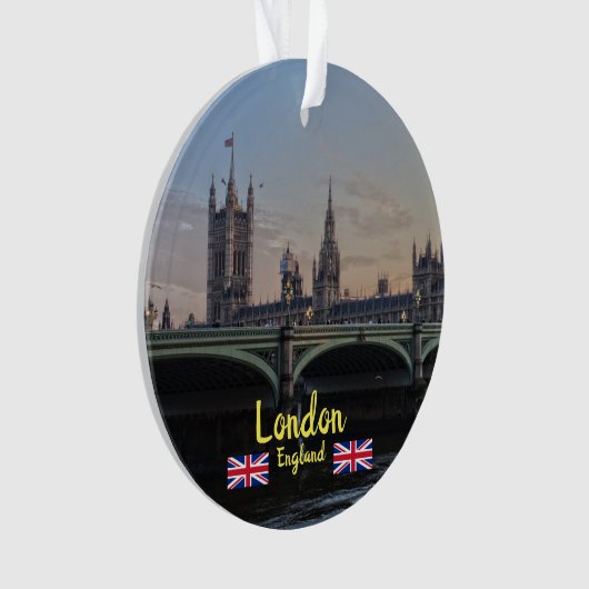 London Panorama Weihnachtsschmuck Ornament (Vorderseite)