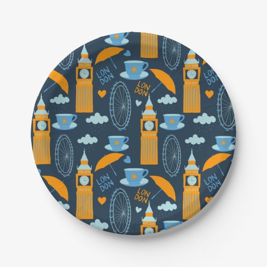 London Pappteller (Vorderseite)