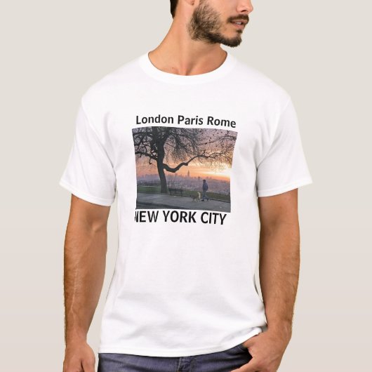 London Paris T - Shirt Roms, New York City (Vorderseite)