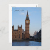 London - Parlamentsgebäude Feiertagspostkarte (Vorne/Hinten)