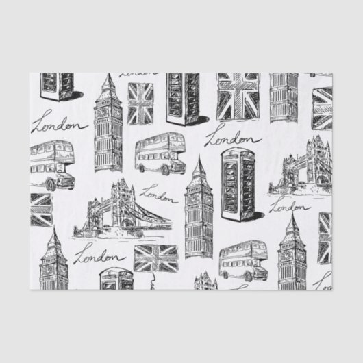 London Pattern Seidenpapier (Vorderseite)
