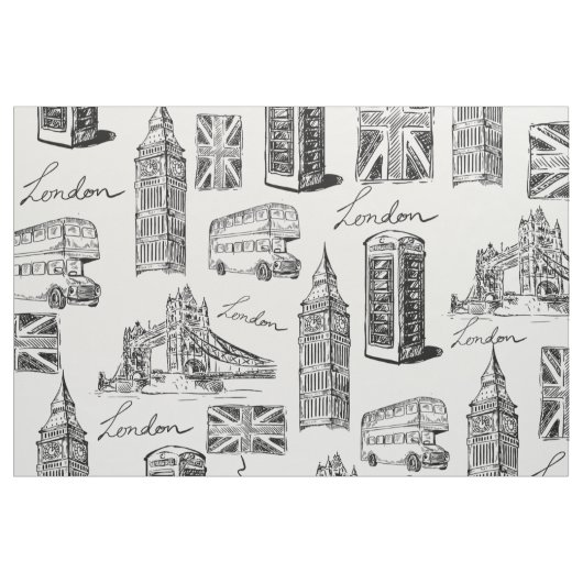 London Pattern Stoff (Yard (91,4 cm))