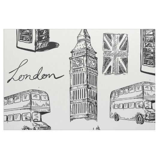 London Pattern Stoff (Fat Quarter (45,7 x 55,9 cm))