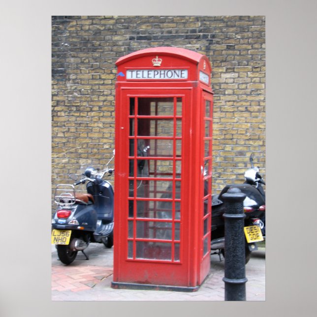 London Phone Booth Poster (Vorne)