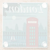 London Phone Booth Untersetzer (Rückseite)