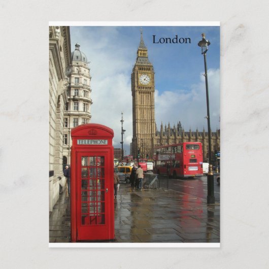London Phone Box & Big Ben (St.K. Postkarte (Vorderseite)