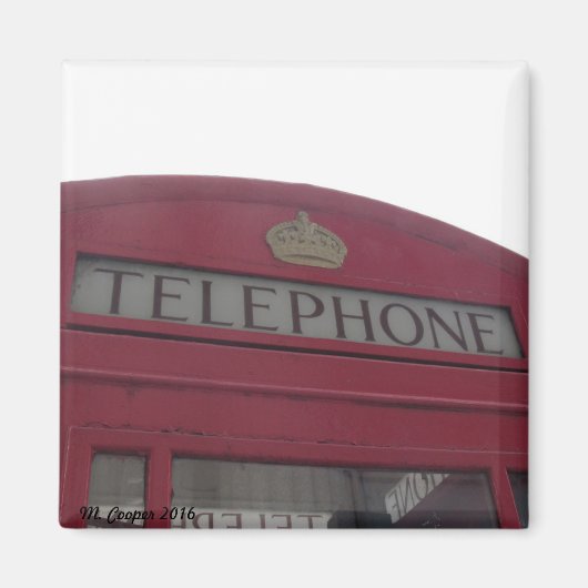 London Phone Box Magnet (Vorne)
