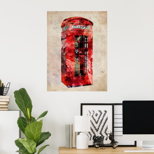London Phone Box Poster (Heimbüro)