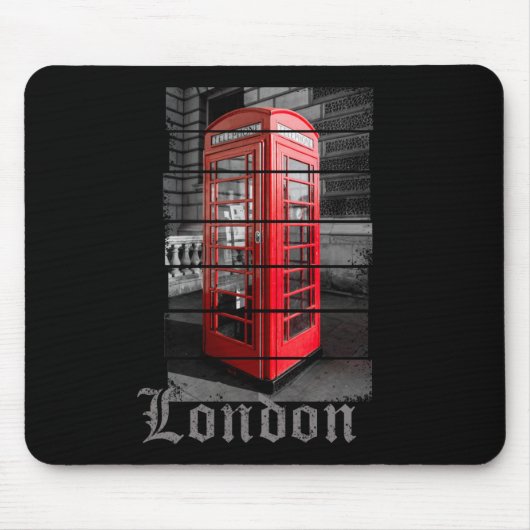 London Phone Box Vintag Souvenir Mousepad (Vorne)