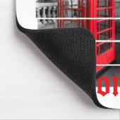 London Phone Box Vintag Souvenir Mousepad (Ecke)