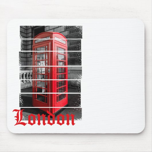 London Phone Box Vintag Souvenir Mousepad (Vorne)