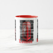 London Phone Box Vintag Souvenir Tasse (Zentrum)