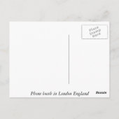 London Phone Stand Postkarte (Rückseite)