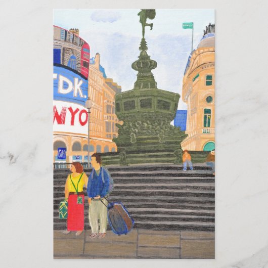 London, Piccadilly Circus Briefpapier (Vorderseite)