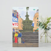 London, Piccadilly Circus Briefpapier (Stehend Vorderseite)