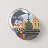 London, Piccadilly Circus Button (Vorne & Hinten)