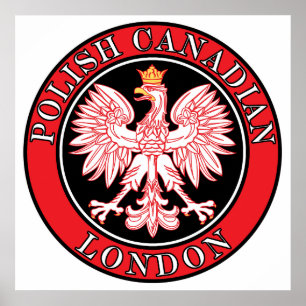 London Polnischer Adler Poster