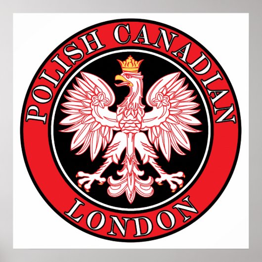 London Polnischer Adler Poster (Vorne)