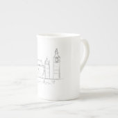 London Porzellantasse (Vorderseite Rechts)