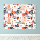 London Post Canvas Print Leinwanddruck (Insitu (Holzboden))