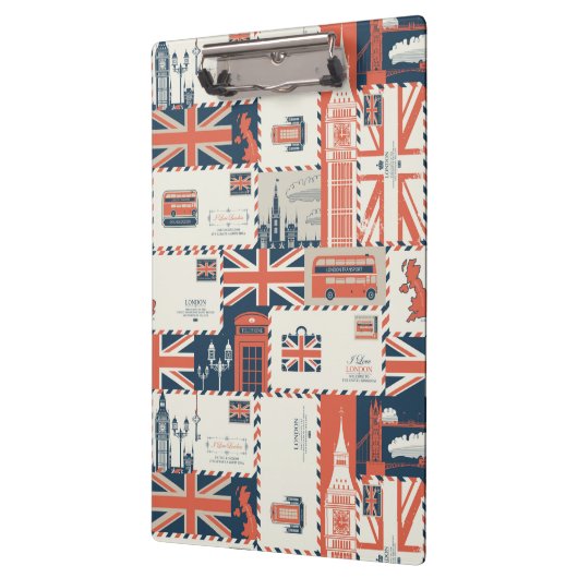 London Post Clipboard Klemmbrett (Links)