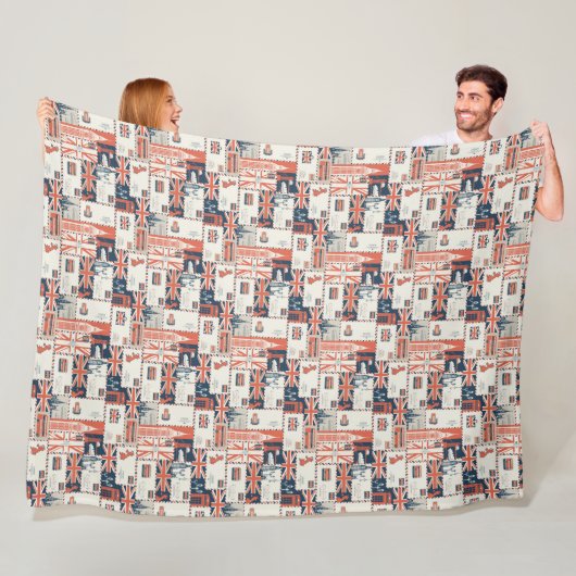 London Post Fleece-Decke Fleecedecke (Beispiel)