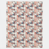 London Post Fleece-Decke Fleecedecke (Vorderseite)