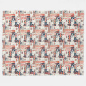 London Post Fleece-Decke Fleecedecke (Vorderseite (Horizontal))