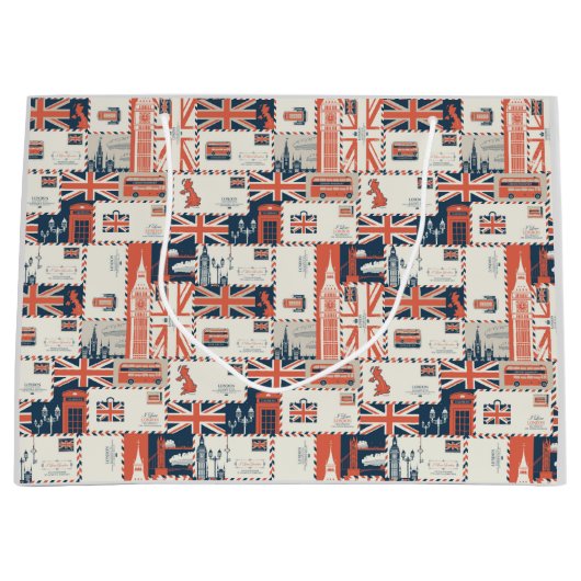 London Post Gift Bags Große Geschenktüte (Vorderseite)