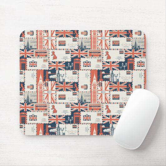 London Post Mauspad (Mit Mouse)