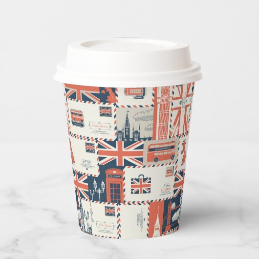 London Post Paper Cups Pappbecher (Links)