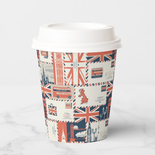 London Post Papierbecher (Vorderseite)