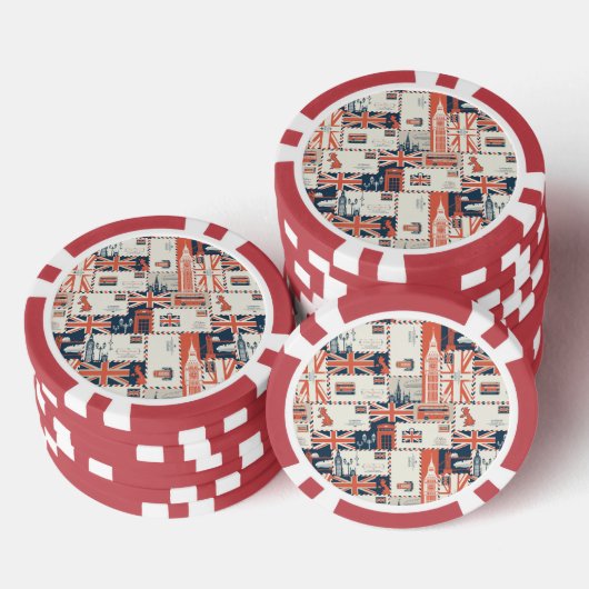 London Post Poker Chips (Stapel)