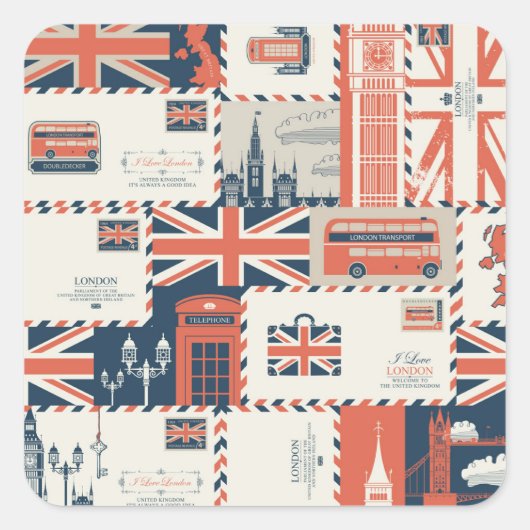 London Post Stickers (Vorderseite)