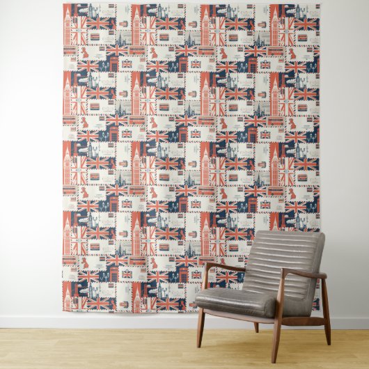 London Post Teppich Wandteppich (Beispiel)