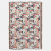 London Post Throw Decke (Vorderseite Vertikal)