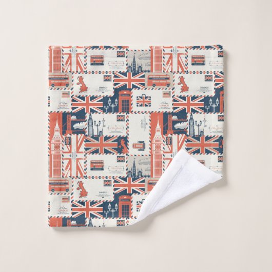 London Post Towel Set (Waschlappen)