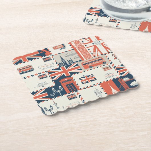 London Post Untersetzer (angewinkelt)