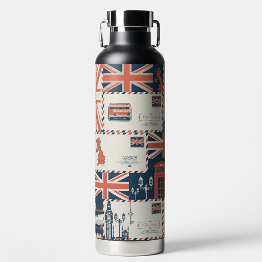 London Post Water Flasche (Vorderseite)