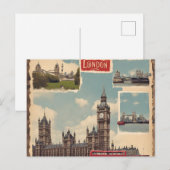 London Postcard (3) Postkarte (Vorne/Hinten)
