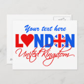 London Postcard - anpassen! Postkarte (Vorne/Hinten)
