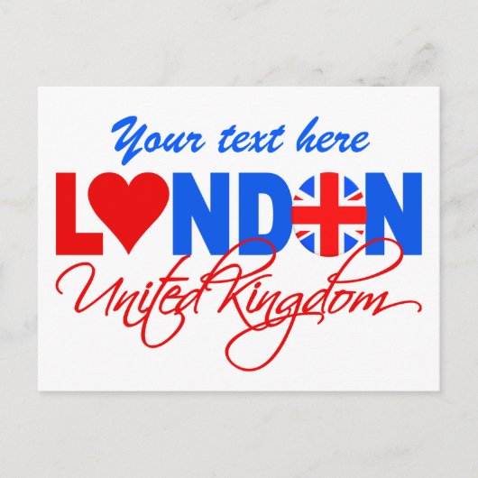 London Postcard - anpassen! Postkarte (Vorderseite)