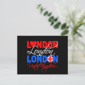 London Postcard - anpassen! Postkarte (Stehend Vorderseite)