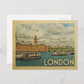 London Postcard England Vintage Travel Postkarte (Vorne/Hinten)