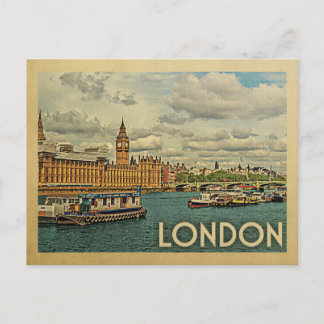 London Postcard England Vintage Travel Postkarte