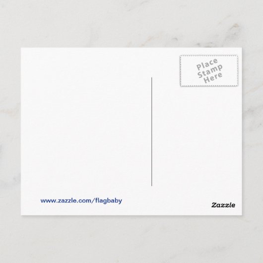 London Postcode SW11 mit Union Jack Postkarte (Rückseite)