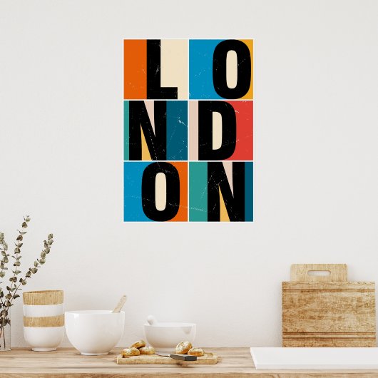 London Poster (Küche)
