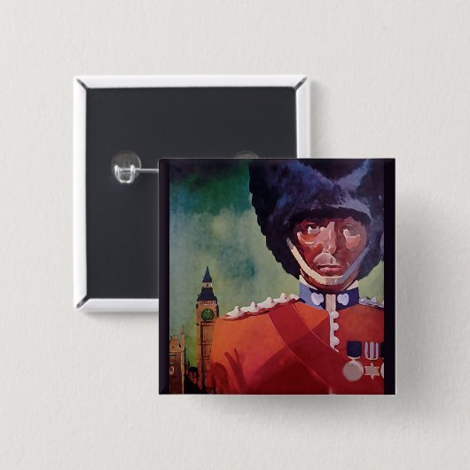 London Poster Button (Vorne & Hinten)